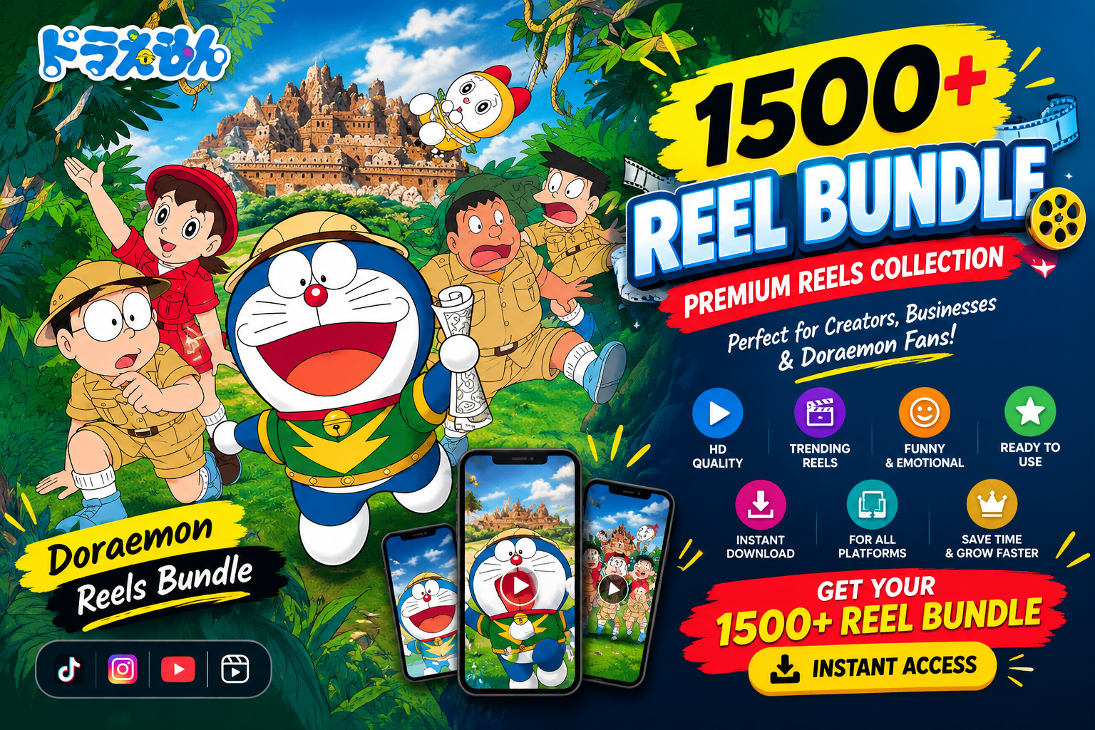 1500+ Doremon Reels Bundle